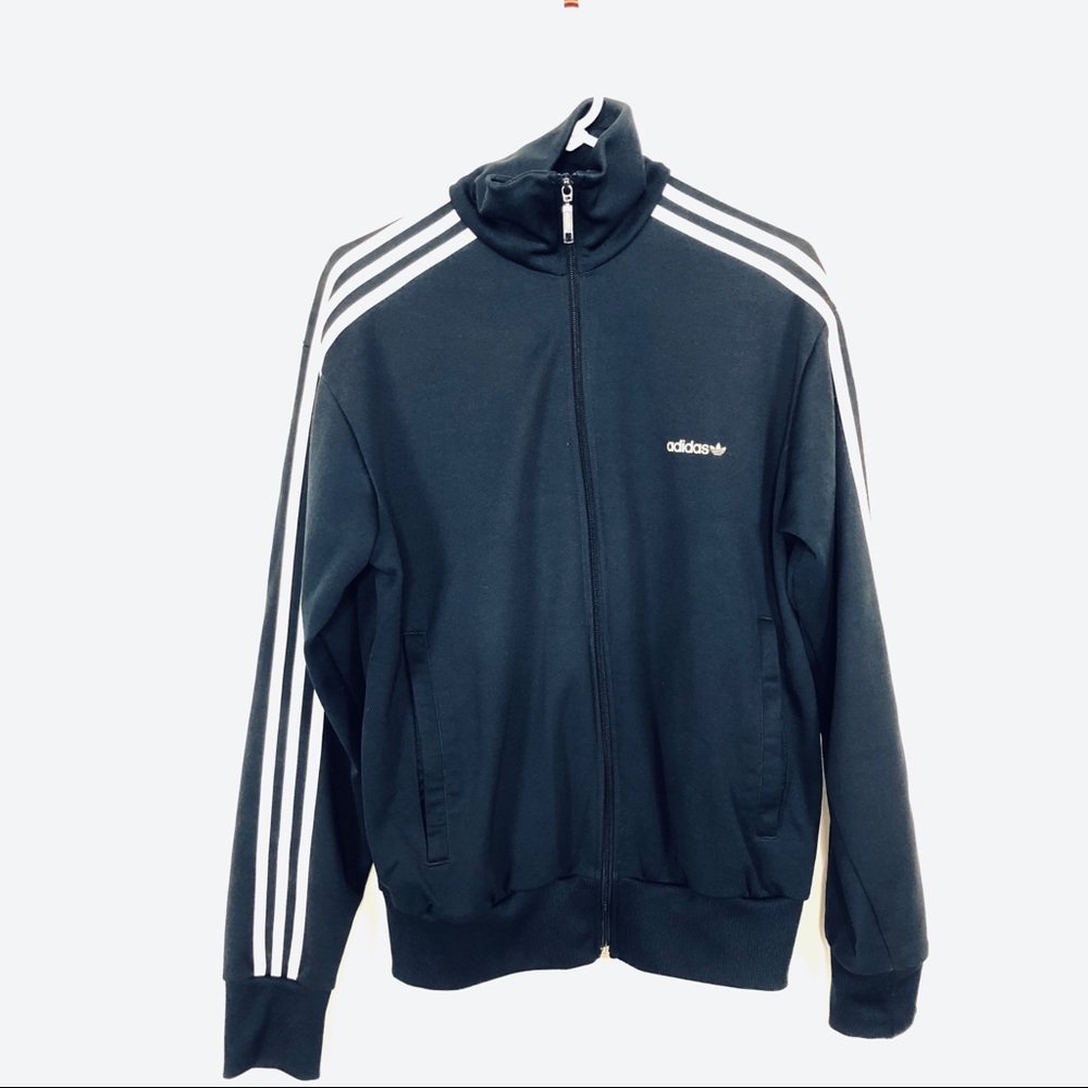Adidas navy warm up jacket